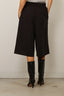 Tibi - Short - Feather Weight Viscose Neoprene Relaxed Short - Black