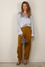Tibi - Broek - Eco Acetate Viscose Grace Trouser - Mustard
