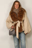 Rotate - Jas - Faux Fur Collar Jacket - Cement