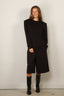 Tibi - Sweater - Feather Weight Viscose Removable Shoulderpad Long - Black