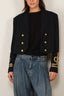 Ralph Lauren - Jacket - Double Breasted Cropped Wool Jacket - Navy