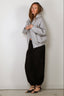 Tibi - Vest - Compact Tech French Terry Zip Up Hoodie - Heather Grey