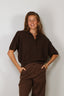 Rotate - Top - Knitted Polo - Potting Soil