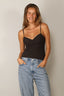 Hanro - Top - Padded Bra Camisole Allure - Mocha Brown