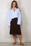 Suzie Kondi - Rok - Sienna Midi Skirt Terry - Truffle
