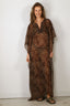 Nili Lotan - Jurk - Erica Caftan - Vintage Leopard Print
