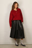 Johny - Sweater - Mellie Polo Long Sleeve - Burgundy