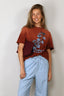 Golden Goose - T-Shirt - Journey W's T-Shirt Regular Dyed - Picante