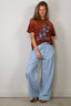 Golden Goose - T-Shirt - Journey W's T-Shirt Regular Dyed - Picante