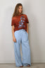 Golden Goose - T-Shirt - Journey W's T-Shirt Regular Dyed - Picante