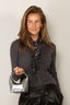 R13 - Sjaal - Folded Scarf - Black White Small Butterfly
