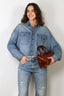 R13 - Blouse - Cropped denim shirt -  Brindley