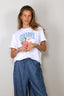 Ganni - T-Shirt - Basic Cotton Jersey Strawberry Print - Bright White