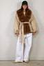 Rotate - Jas - Faux Fur Collar Jacket - Cement