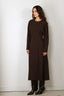 Joseph - Jurk - Hills Dress Crepe - Cocoa