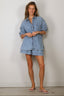 Suzie Kondi - Blouse - Kappa Button-Up Shirt Denim - Okeanos