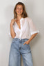 RÓHE - Blouse - Embroidered Muslin Shirt - Optic White