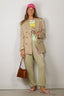 Golden Goose - Blazer - Double-Breasted Blazer Gabardine - Sand