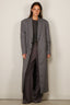 Tibi - Jas - Menswear Tech Twill Tailored Mens Coat - Grey Multi