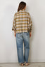 R13 - Blouse - Cropped Work Shirt - Yellow Plaid