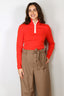 Closed - Trui - Halfzip Longsleeve - Coral Red
