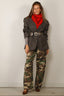 Nili Lotan - Broek - Tribeca Pant - Khaki Overdyed Camo
