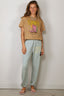 Ganni - T-Shirt - Basic Cotton Jersey Pink Western Boot - Sand