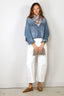 R13 - Blouse - Cropped denim shirt -  Brindley