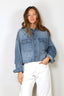 R13 - Blouse - Cropped denim shirt -  Brindley
