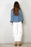 R13 - Blouse - Cropped denim shirt -  Brindley