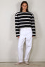 BYLOTTE Studios - Top - Ivy Longsleeve - Navy / White / Bordeaux