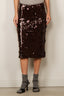 Rotate - Rok - Sequins Midi Skirt - Chicory Coffee