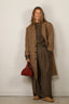 Tibi - Jas - Menswear Tech Twill Tailored Midi Mens Coat - Cedar Multi