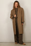 Tibi - Jas - Menswear Tech Twill Tailored Midi Mens Coat - Cedar Multi