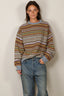 &Daughter - Trui - Lorne Oversized Fairisle Crewneck - Vintage Multi