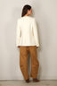RÓHE - Blazer - Bouclé Shaped Blazer - Cream