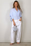 BYLOTTE Studios - Blouse - Olivia Shirt - Blue / White striped