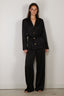 
Forte_Forte - Jacket - "The Lotus" Fluid Jacquard Pajama Jacket - Notte
