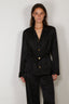 
Forte_Forte - Jacket - "The Lotus" Fluid Jacquard Pajama Jacket - Notte
