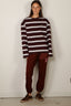 BYLOTTE Studios - Top - Lily Longsleeve - Bordeaux / White / Navy