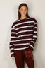 BYLOTTE Studios - Top - Lily Longsleeve - Bordeaux / White / Navy