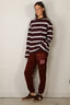 BYLOTTE Studios - Top - Lily Longsleeve - Bordeaux / White / Navy