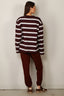 BYLOTTE Studios - Top - Lily Longsleeve - Bordeaux / White / Navy