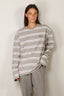 BYLOTTE Studios - Top - Lily Longsleeve - Grey Melange / White / Black
