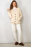 Golden Goose - Vest - Knit Cardigan Organic Cotton - Travertine