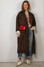 Golden Goose - Jas - W's Cocoon Coat Faded Leopard Jacquard - Bison / Black