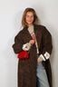Golden Goose - Jas - W's Cocoon Coat Faded Leopard Jacquard - Bison / Black