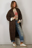Golden Goose - Jas - W's Cocoon Coat Faded Leopard Jacquard - Bison / Black