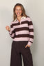 Kujten - Trui - Royce Stripe - Milano Blush
