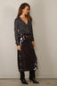 Tibi - Vest - Feather Weight Ribbed Vneck Slim Cardigan - Charcoal Grey